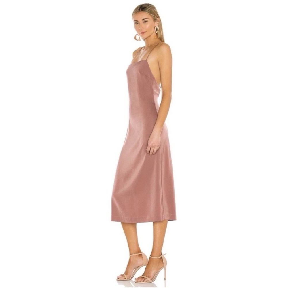 NBD Malia Midi Slip Dress in Mauve Women’s Size Medium NWT Low Back - Picture 2 of 14